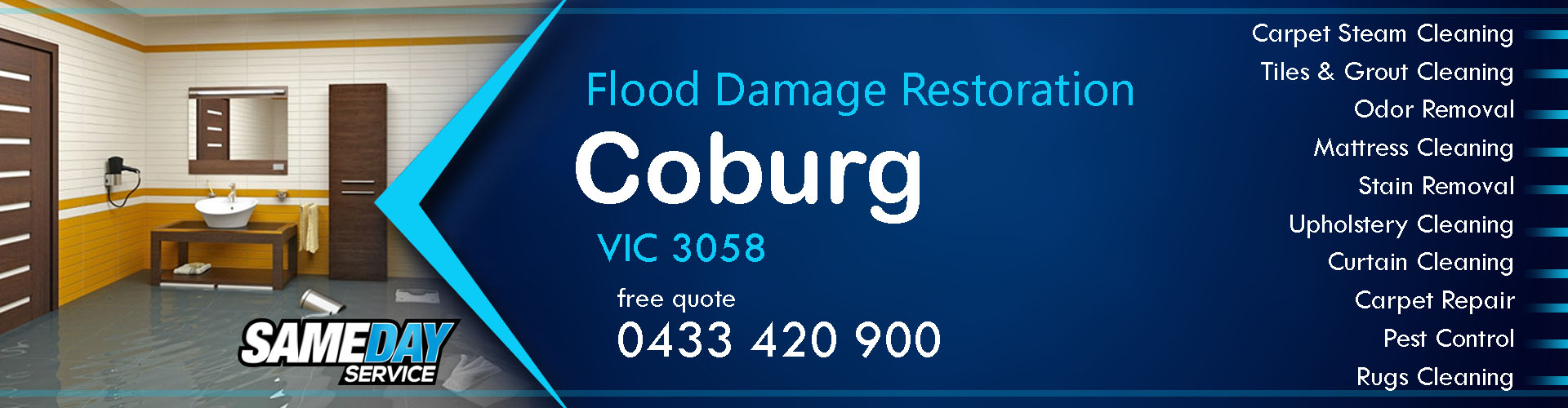 Flood Damage Restoration Coburg| 1300 347 825
